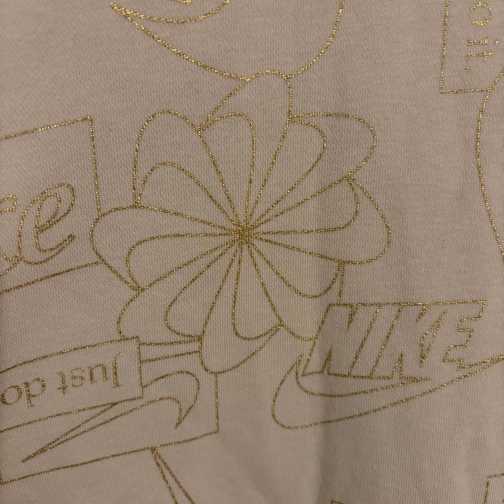 Nike Graphic all over sweatshirt Gold Accents crewneck M‎